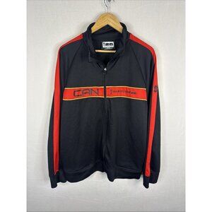 FIFA World Cup 2026 Canada Track Jacket Full Zip Black Red XL Licensed